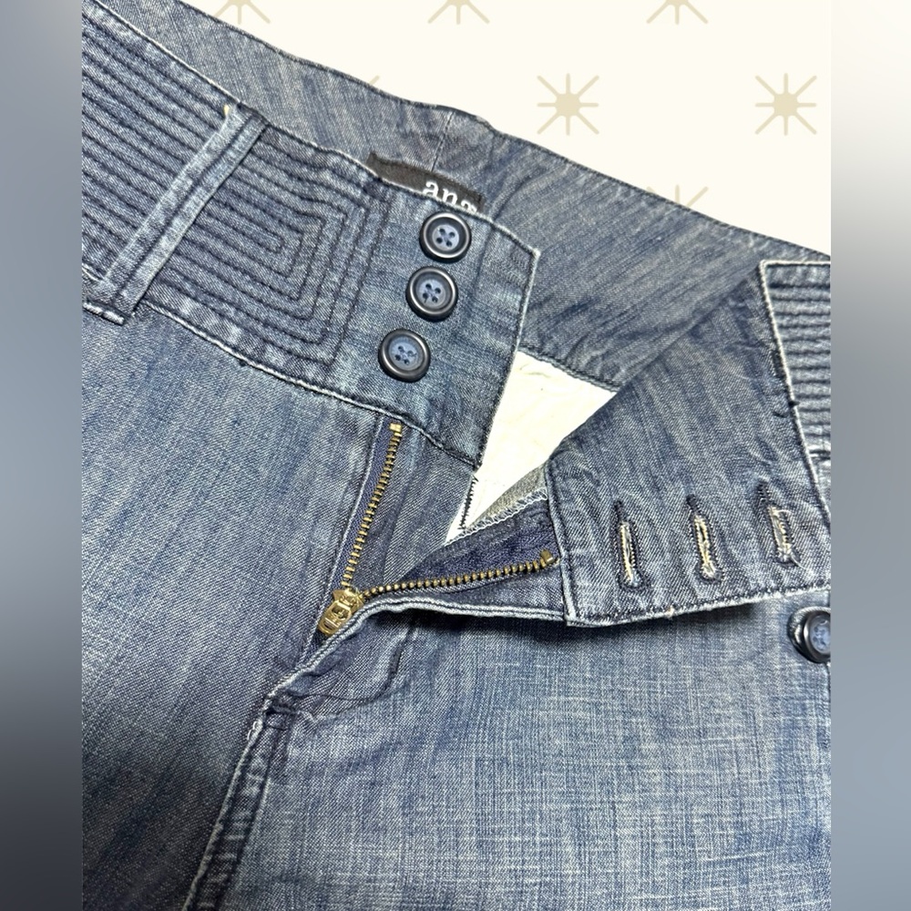 a.n.a Flare Wide Leg Jeans in Classic Blue - Picture 6 of 7